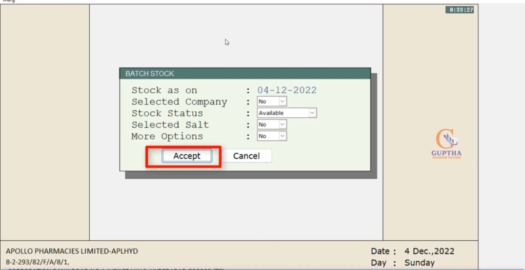 How to Know Batch Wise Stock Report in Marg ERP in Telugu-7