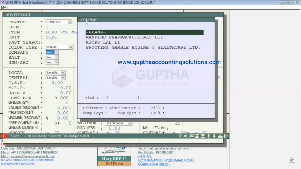 How to create products or Items in Marg Software-20