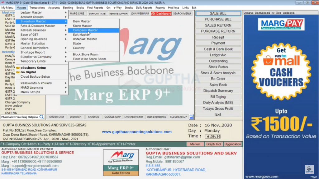 How to create products or Items in Marg Software-8