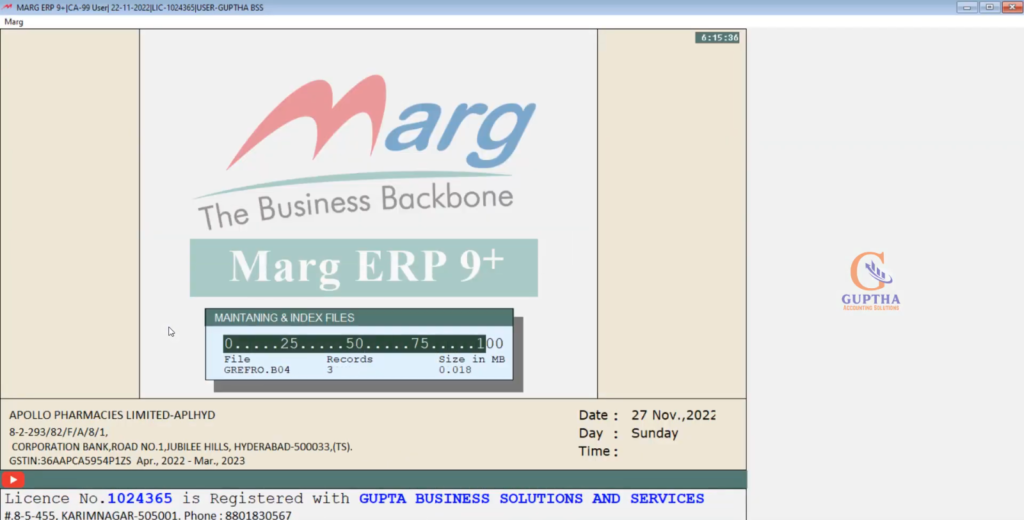 How to restore deleted backup company in Marg Software in Telugu-9