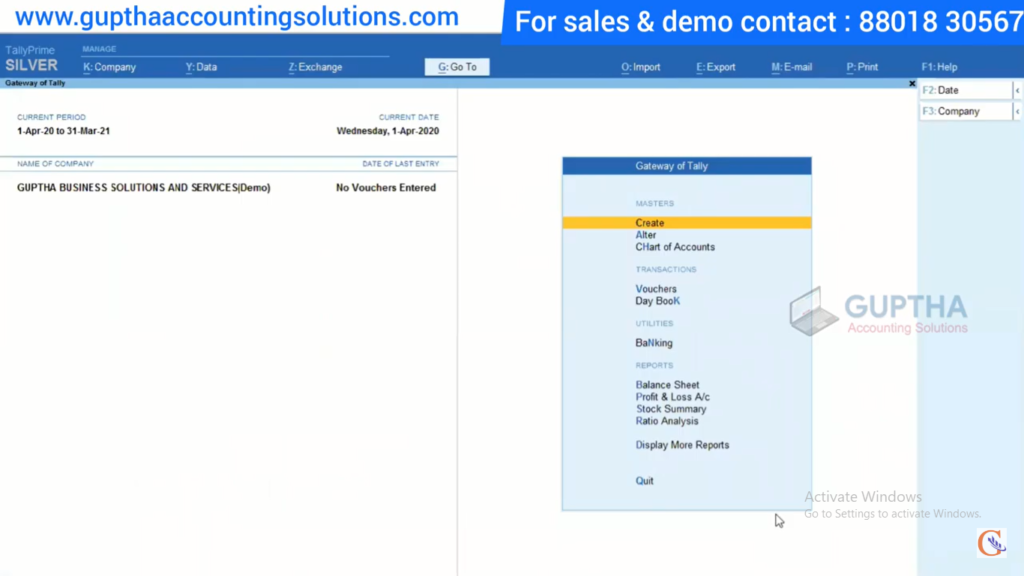 How to Create Company in Tally Prime in Telugu 24