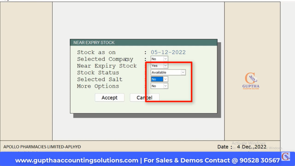 How to Know nearly expire stock Report in MARG in Telugu 13