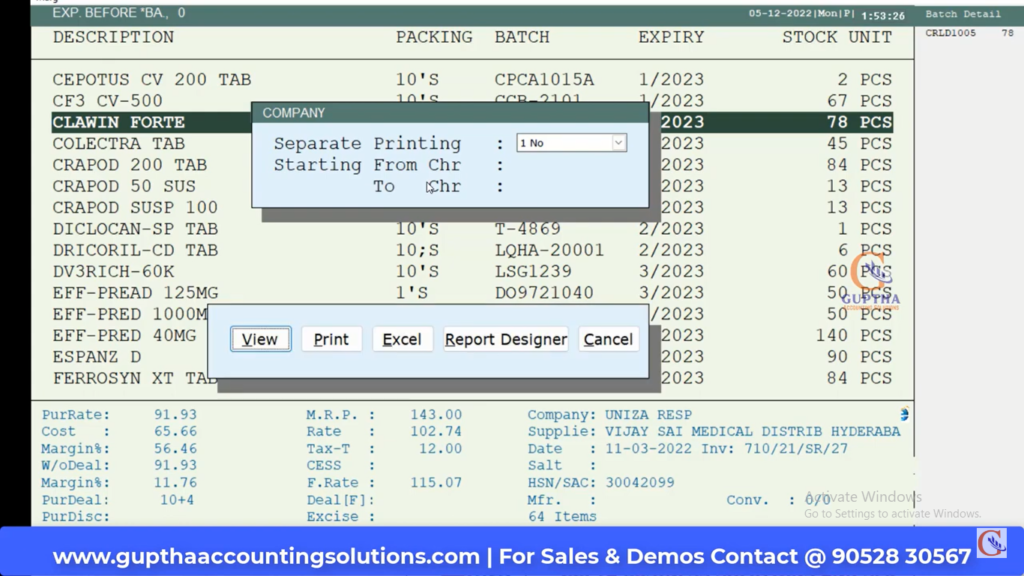 How to Know nearly expire stock Report in MARG in Telugu 31