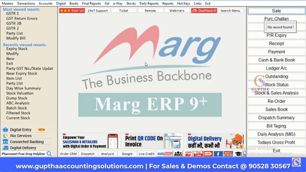 How to Remove Expired Stock from Current Stock Report in MARG in Telugu21