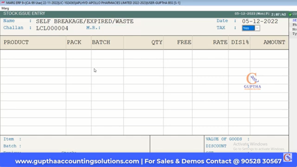 How to Remove Expired Stock from Current Stock Report in MARG in Telugu9