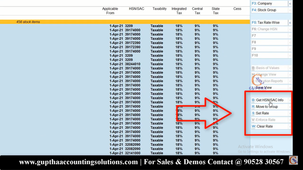 How to Validate HSN code in Tally Prime in Telugu 11