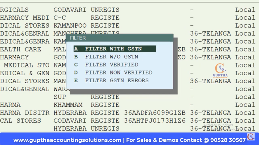 How to Verify Bulk GST IDs in MARG in Telugu 5