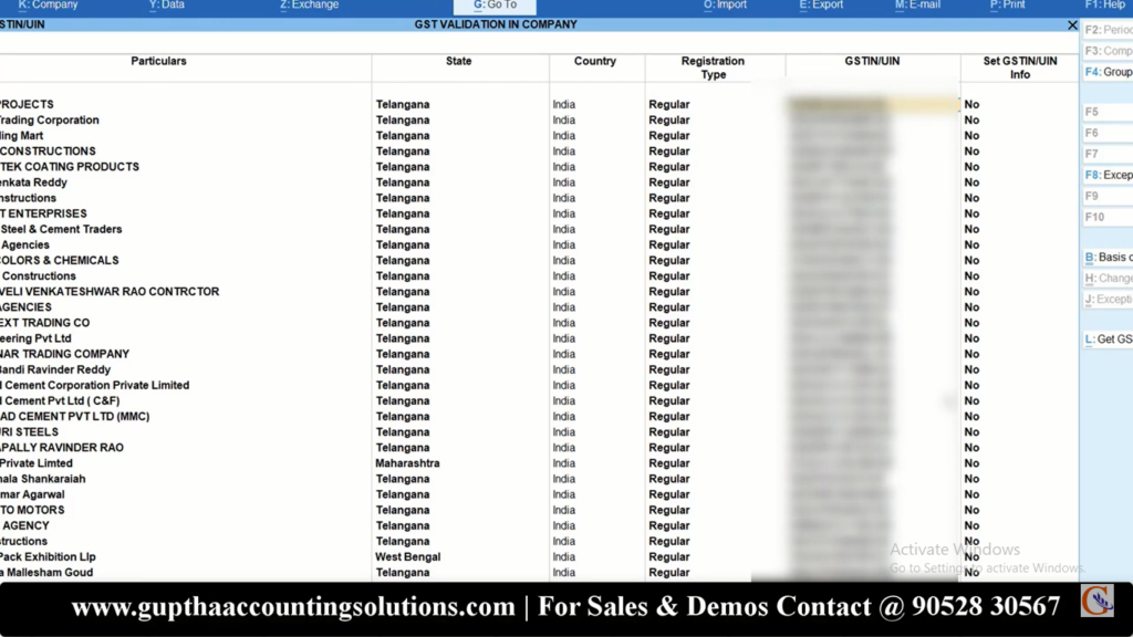 How to Verify GSTIN in Tally Prime in Telugu 15