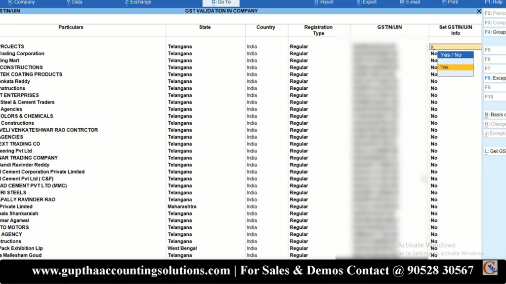 How to Verify GSTIN in Tally Prime in Telugu 16