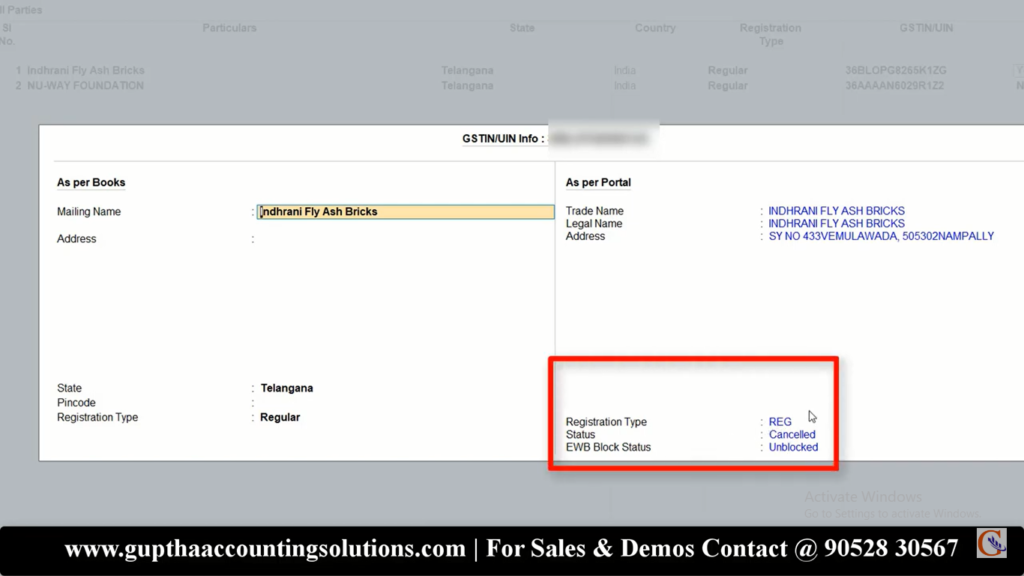 How to Verify GSTIN in Tally Prime in Telugu 23