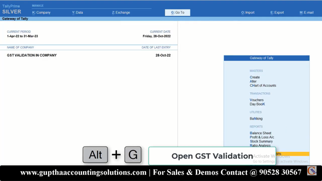 How to Verify GSTIN in Tally Prime in Telugu 5