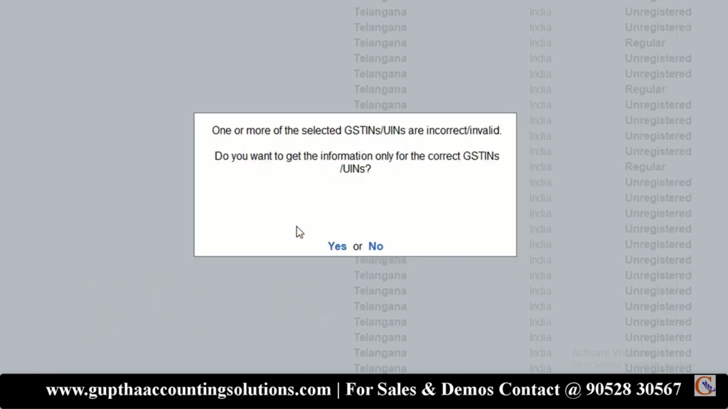 How to Verify GSTIN in Tally Prime in Telugu 9