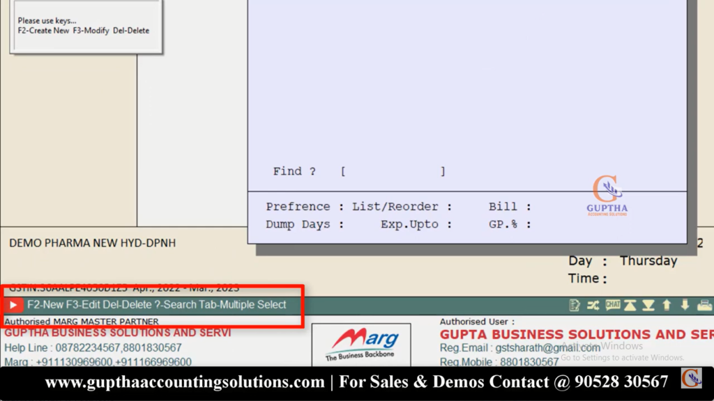 How to Create Company Masters in Marg ERP in Telugu 3