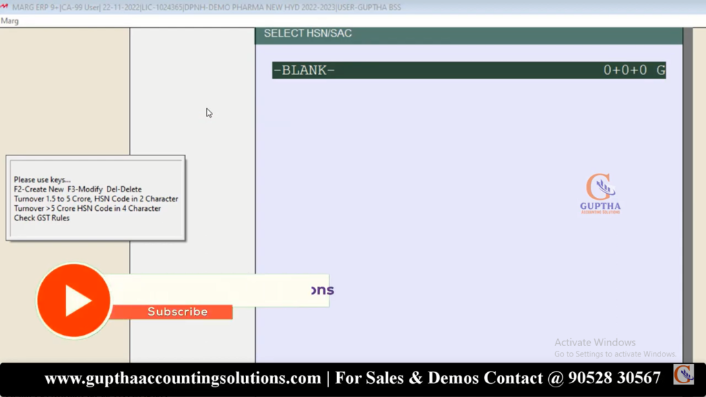 How to Create HSN Masters in Marg ERP in Telugu 2