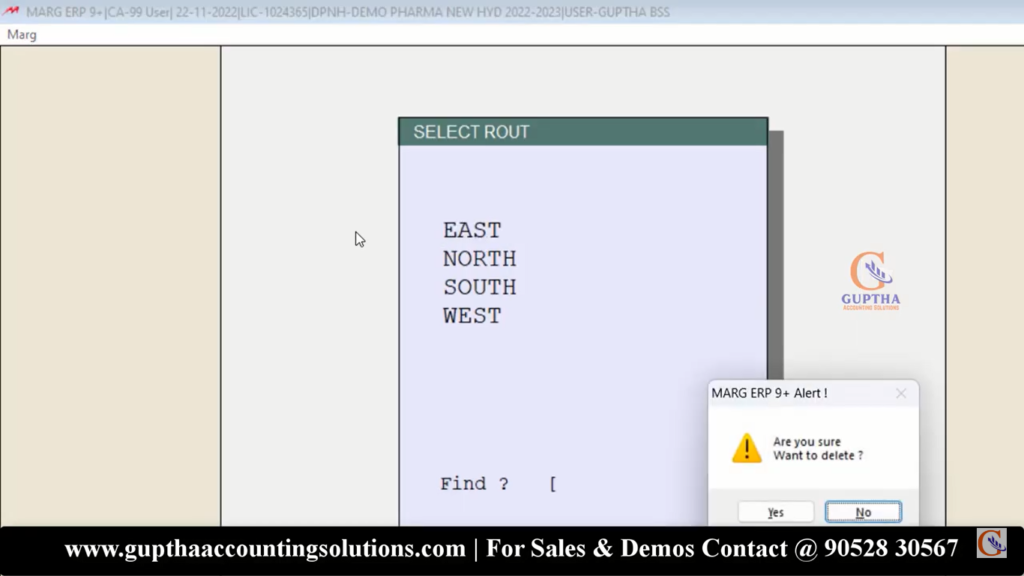 How to Create Route Masters in Marg ERP in Telugu 15