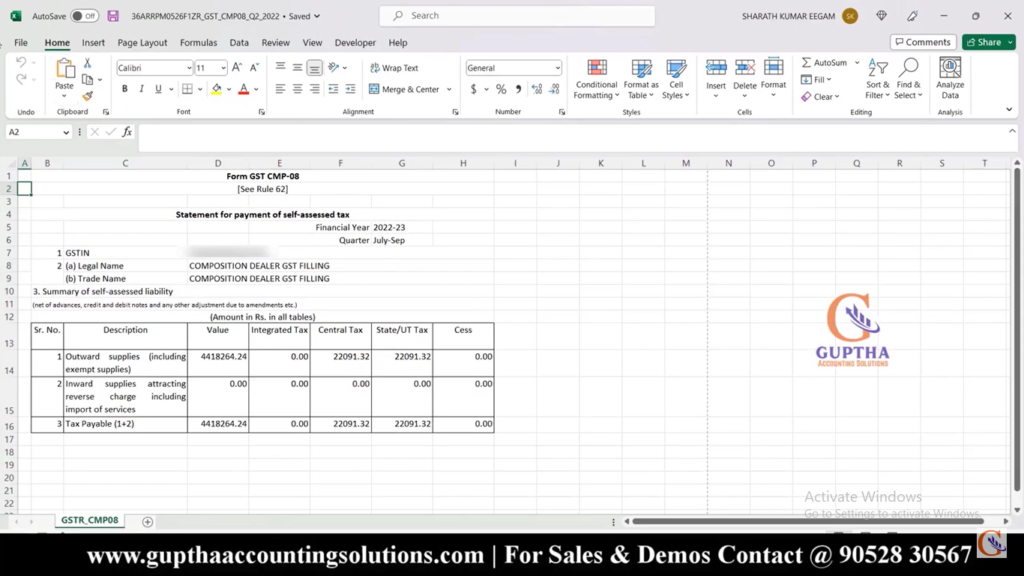 How to Export CMP 8 Composition Dealer Returns to Excel in Marg in Telugu 11