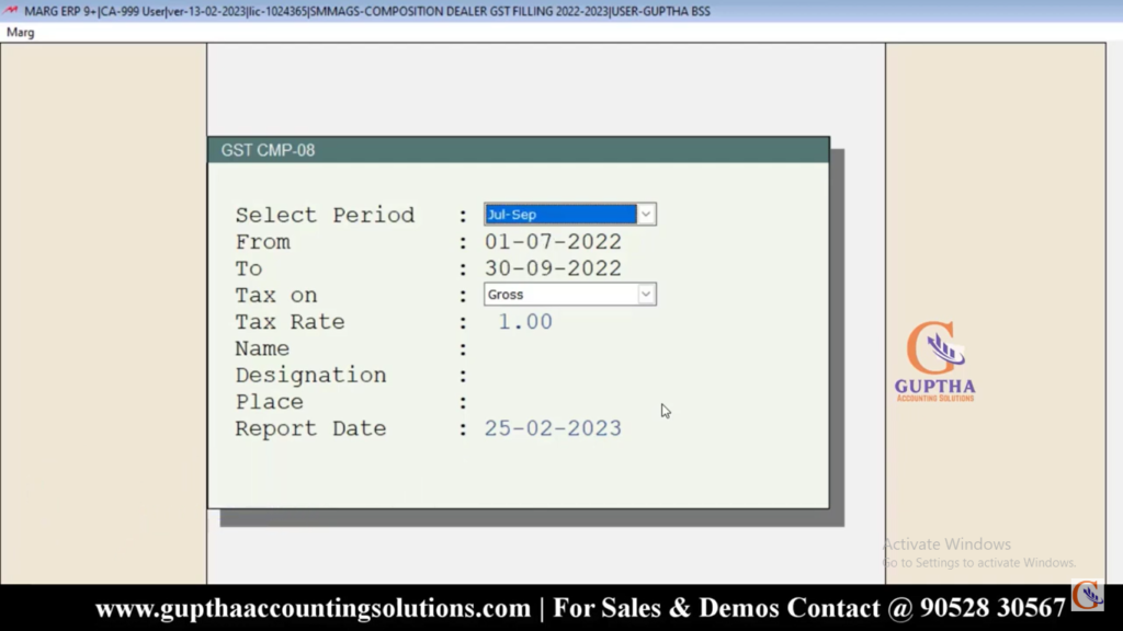 How to Export CMP 8 Composition Dealer Returns to Excel in Marg in Telugu 5