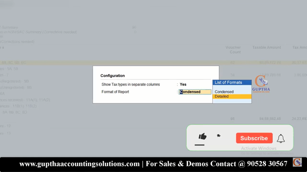 How to Export GSTR 1 Report Tally Prime into Excel, CSV, Json formats in Telugu 8