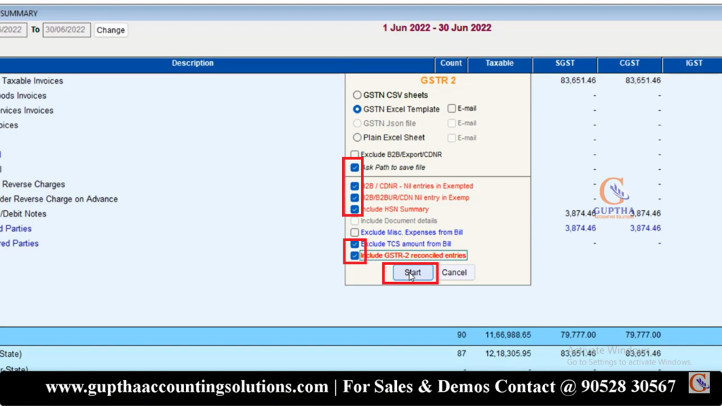 How to Export GSTR 2 Report MARG ERP into Excel format in Telugu 10