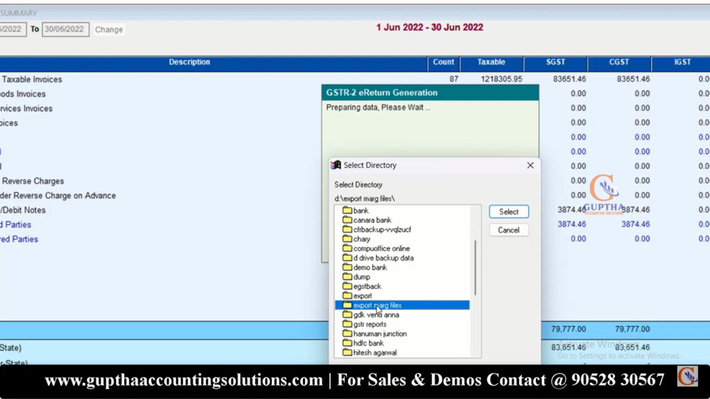 How to Export GSTR 2 Report MARG ERP into Excel format in Telugu 11