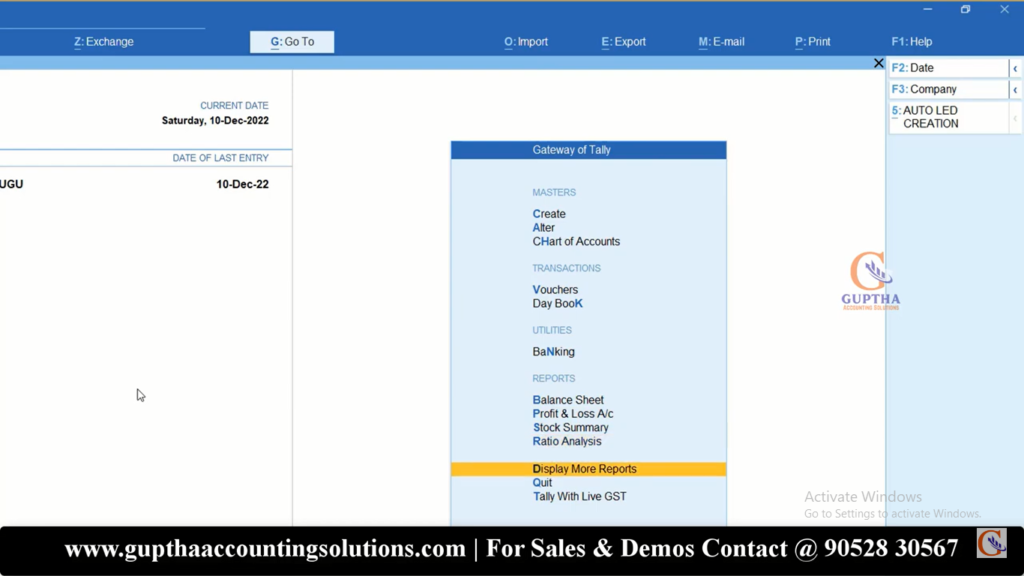 How to Export GSTR 2 Report Tally Prime into Excel, Json formats in Telugu 1