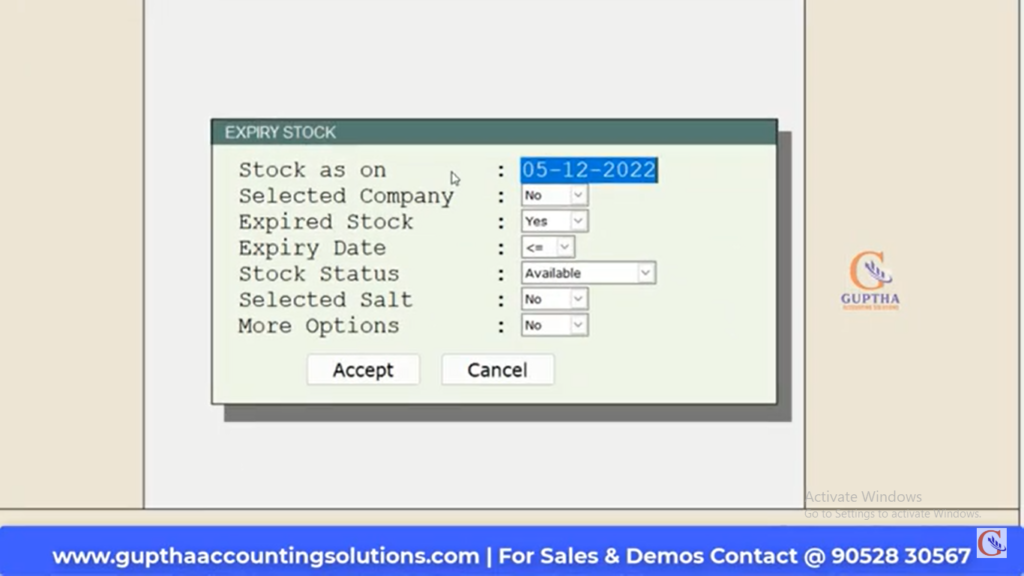 How to Know Expired Stock Report in MARG in Telugu 4