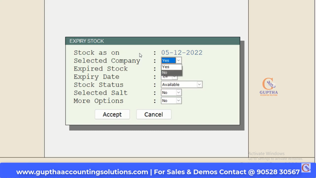 How to Know Expired Stock Report in MARG in Telugu 5