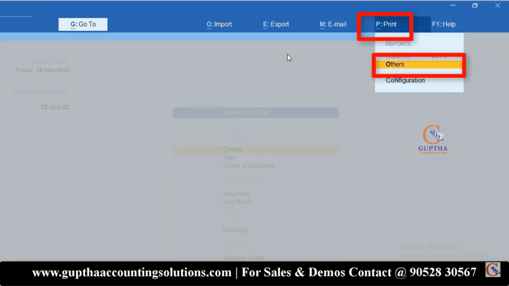 How to Print Multiple Invoices by Date Wise, Ledger Wise in Tally Prime in Telugu 2