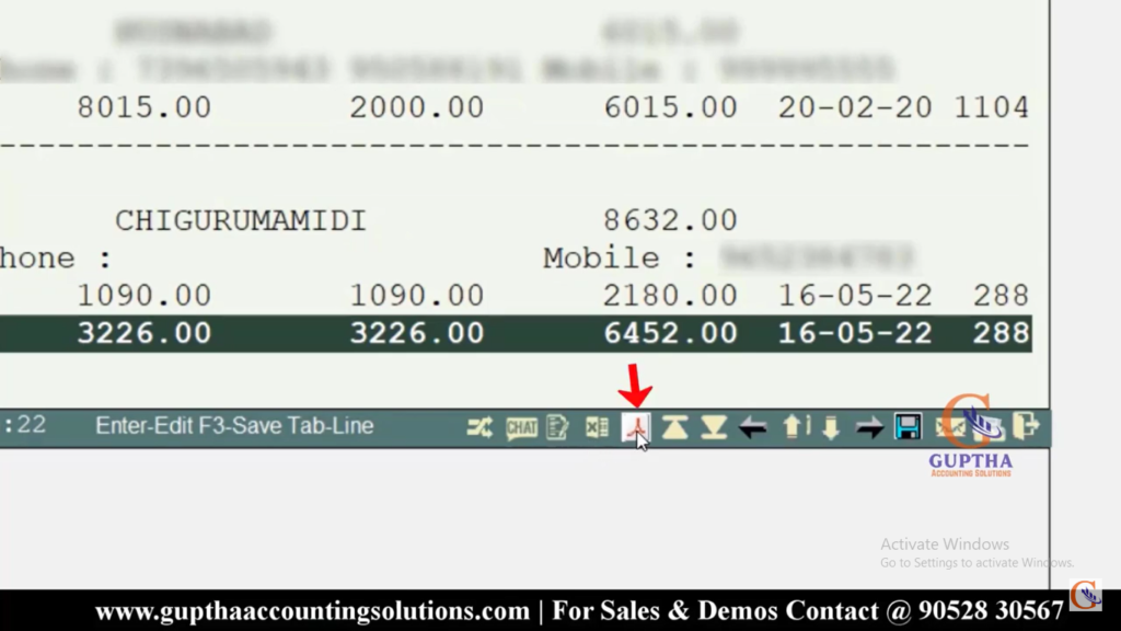 How to See Outstanding Report in Marg in Telugu 18