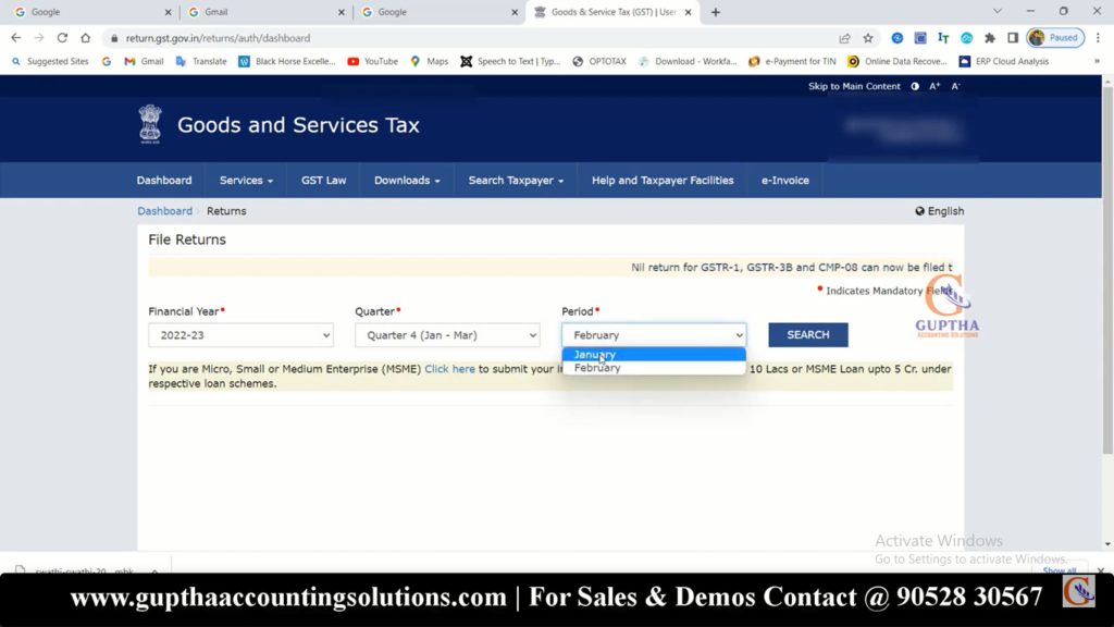 How to file GSTR 1 nil returns in Telugu 2