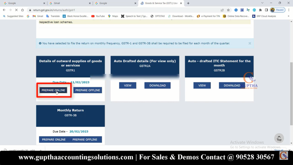 How to file GSTR 1 nil returns in Telugu 5