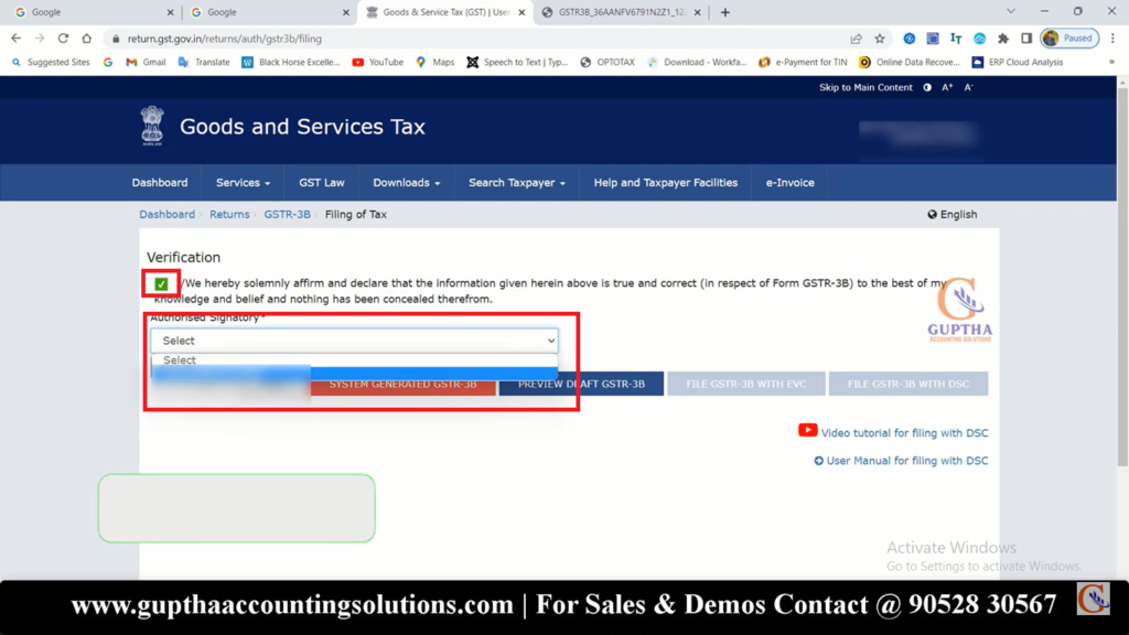 How to file GSTR 3B nil returns in Telugu 17