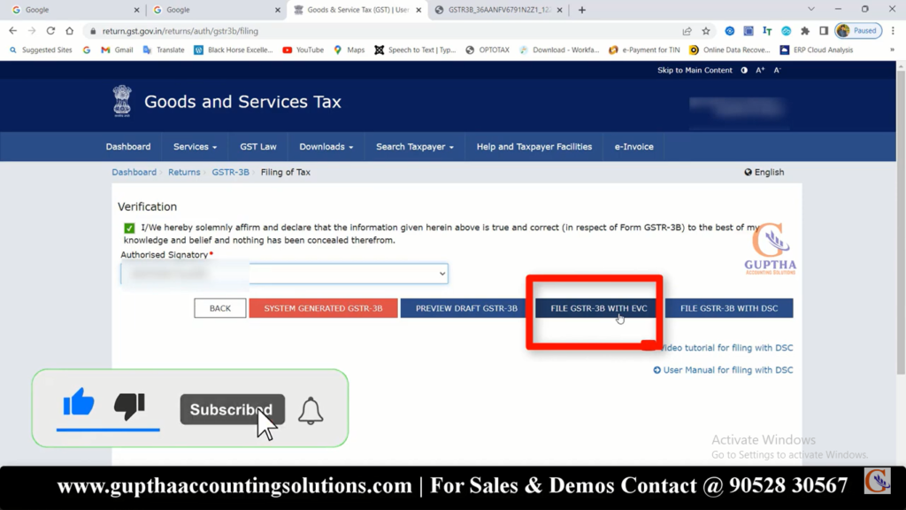 How to file GSTR 3B nil returns in Telugu 18