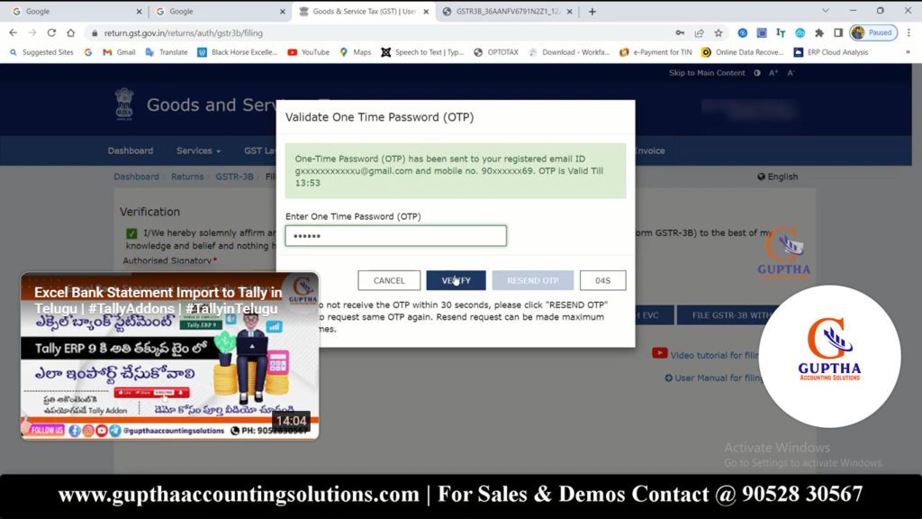 How to file GSTR 3B nil returns in Telugu 19