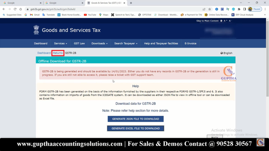 How to file GSTR 3B nil returns in Telugu 7