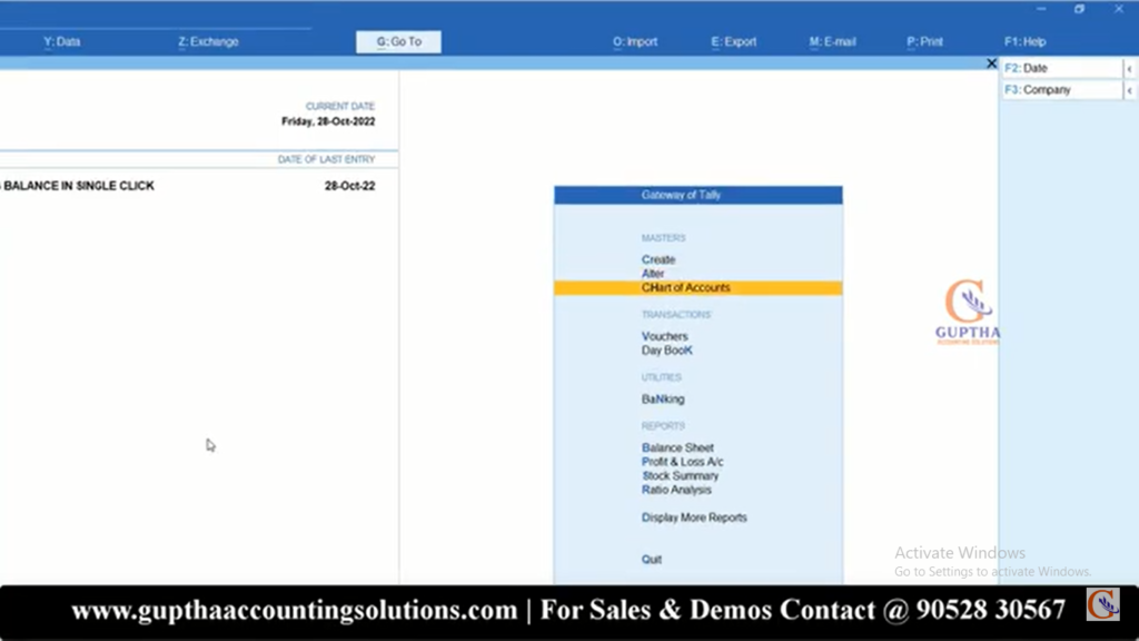 How to make All Ledgers Opening Balances to Zero in Tally Prime in Telugu 1