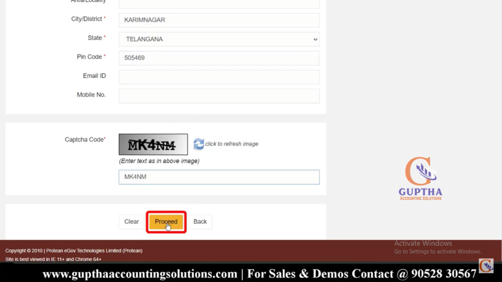 How to pay Advance tax challan online in Telugu 11