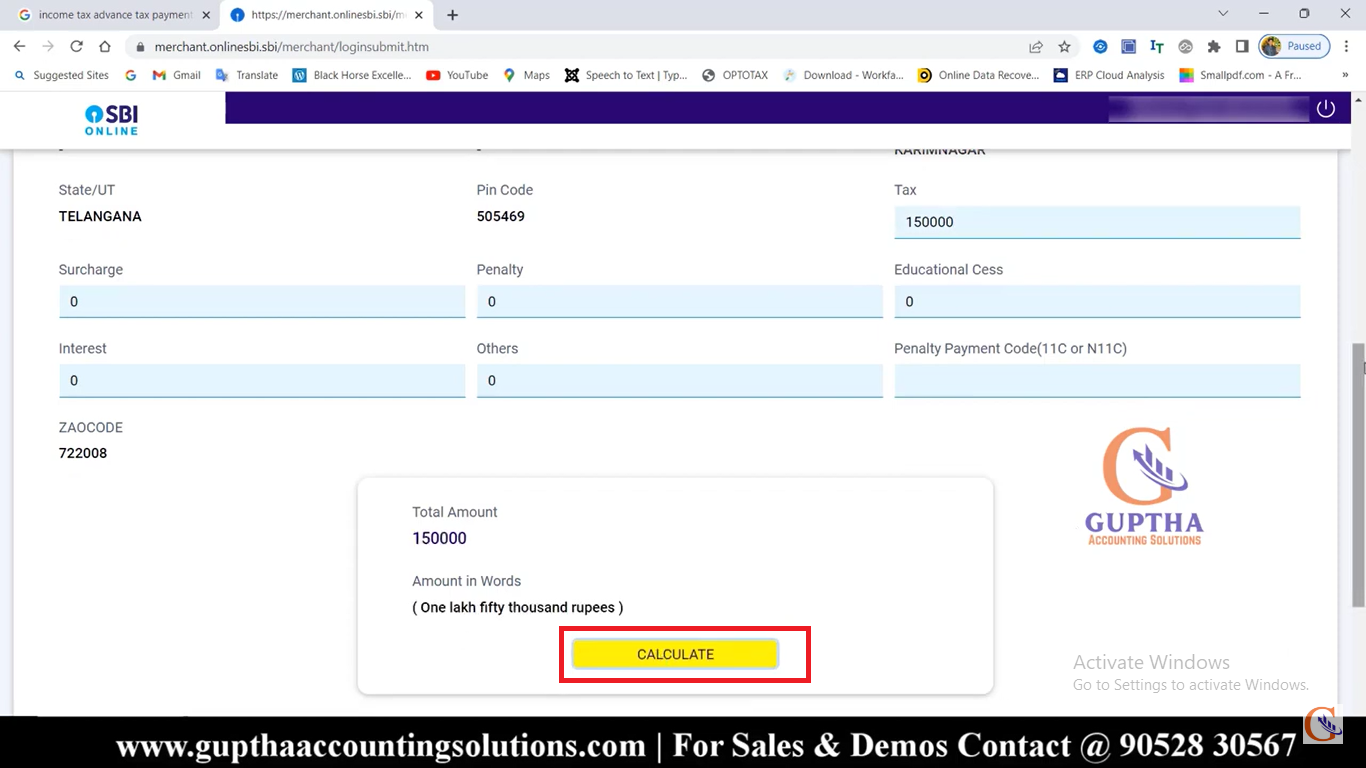 How To Pay Advance Tax Challan Online In Telugu Guptha Accounting How to pay advance tax challan online in telugu guptha accounting