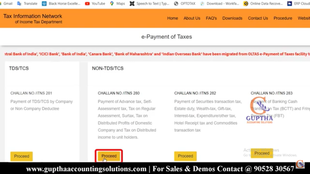 How to pay Advance tax challan online in Telugu 4