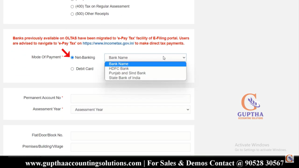 How to pay Advance tax challan online in Telugu 7