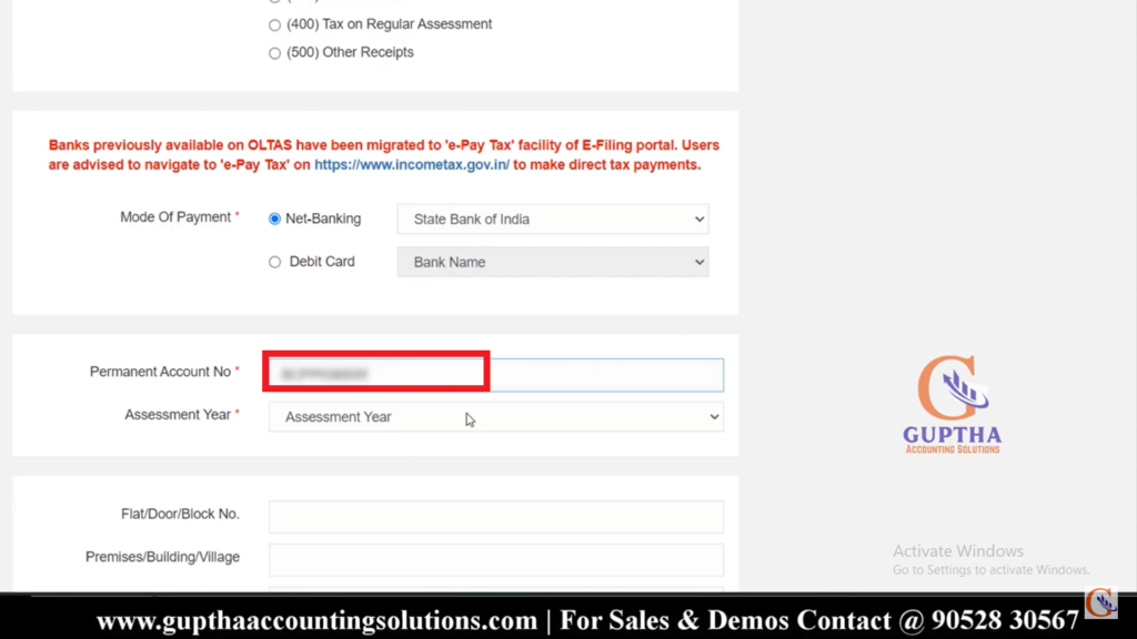 How to pay Advance tax challan online in Telugu 8