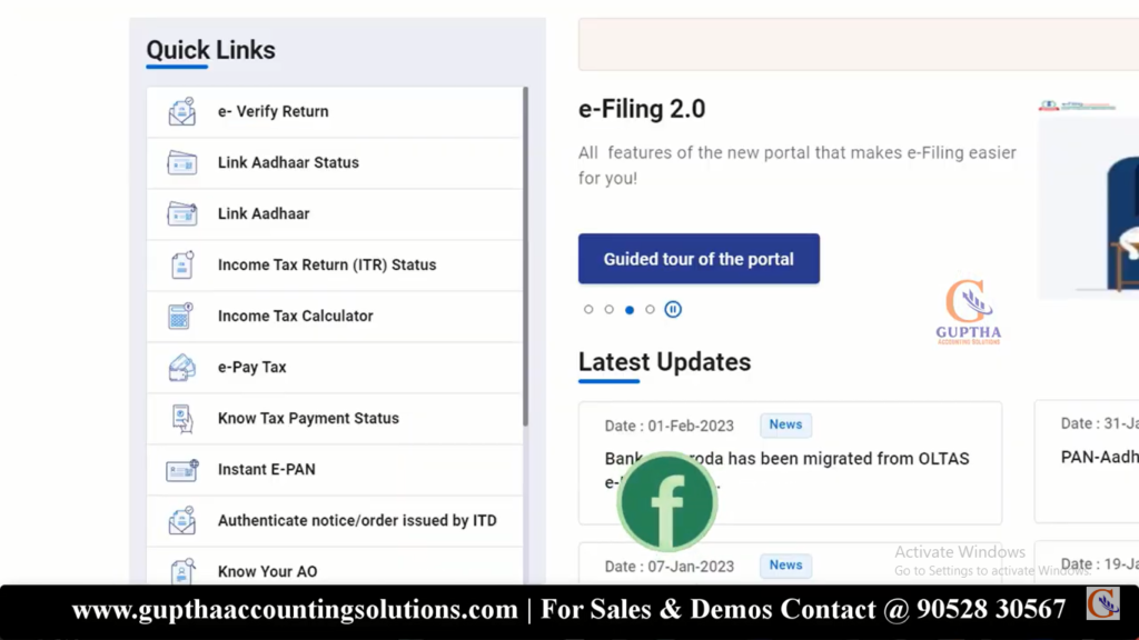 How to track due dates of income tax and GST in Telugu 3