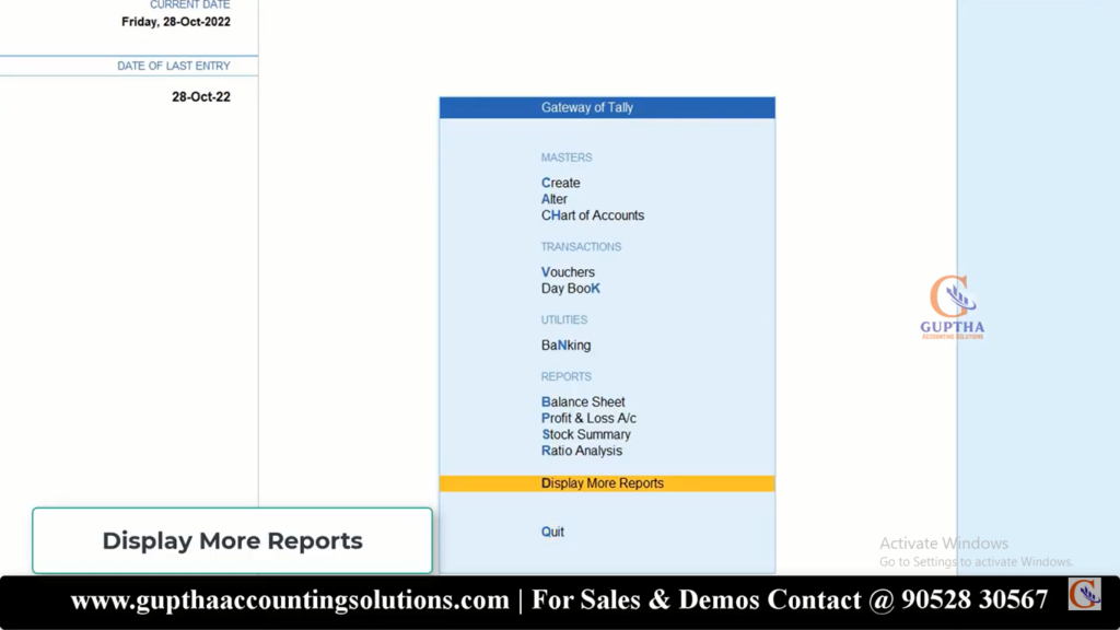 How to use Plus (+), Minus(-) Shortcuts in Tally Prime in Telugu 2